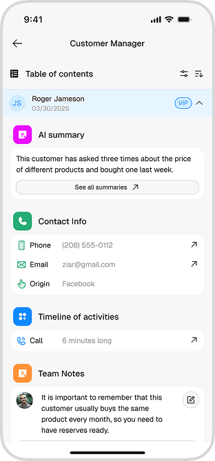 Customer Manager Mobile Image